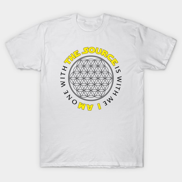 The Source is with me (Flower of life) - light colors T-Shirt by YelloCatBean